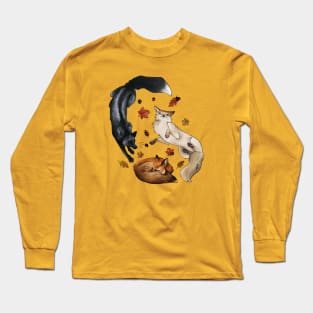 Autumn Foxes Long Sleeve T-Shirt